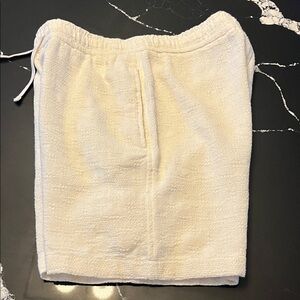 Denim & Flower Men's Off-White Athletic Shorts